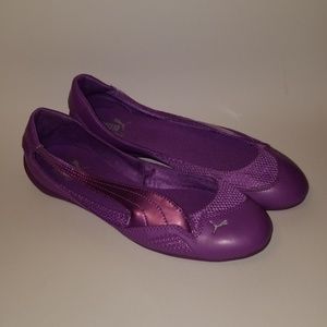 Purple Puma Flats